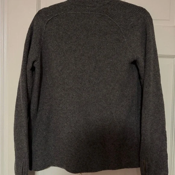 J. Crew Merino Wool Women's Gray Sweater Jacket - Picture 3 of 5